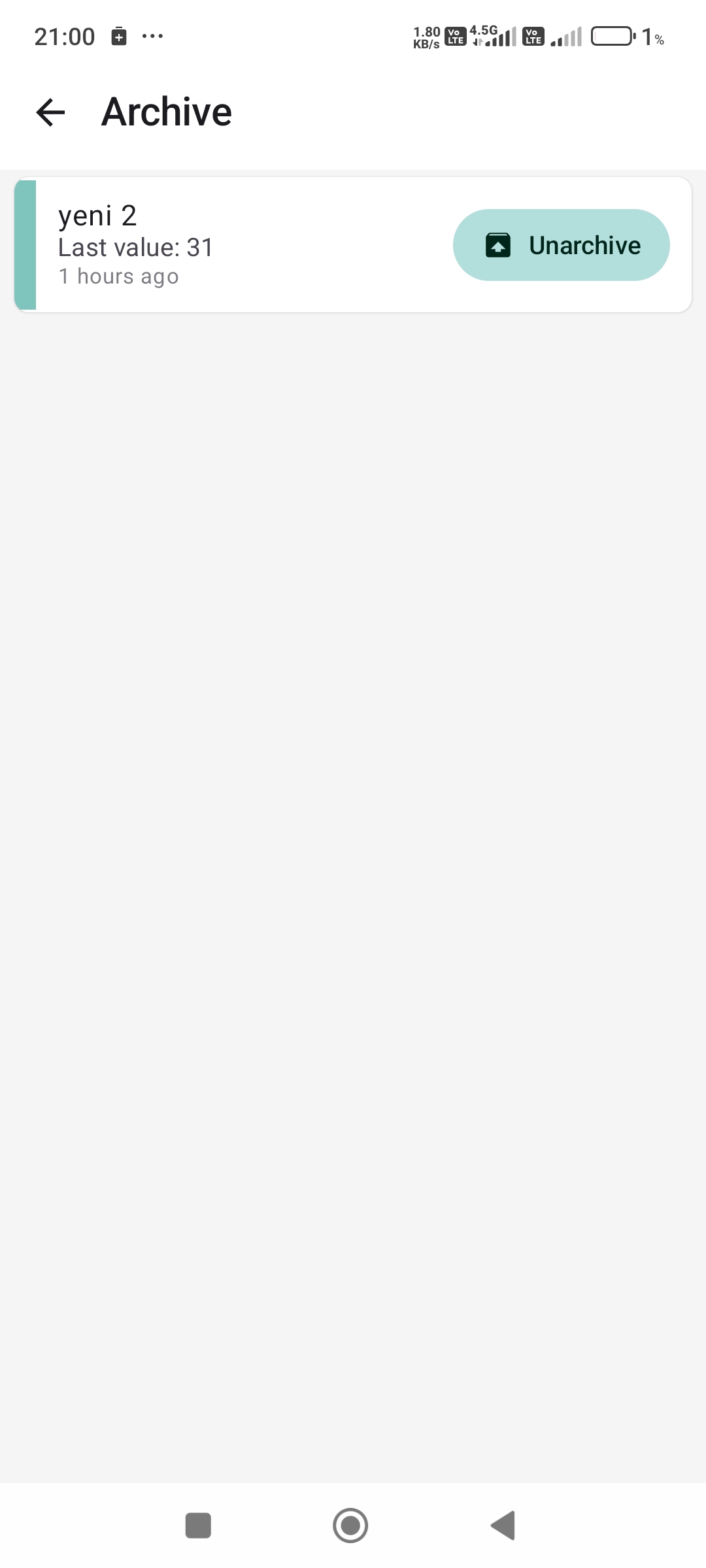 CountUp archive ekranı